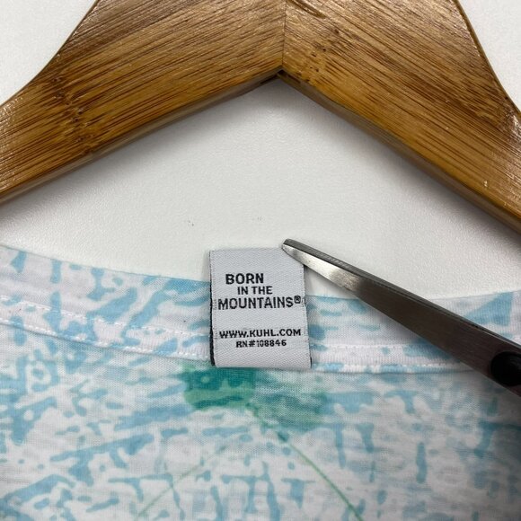 Kuhl T-Shirt Women's M Multicolor Short Sleeve Nature Print Made in USA - Picture 5 of 8